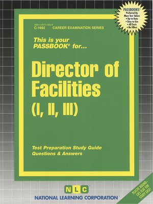 cover image of Director of Facilities I, II, III